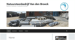 Desktop Screenshot of natuursteenvandenbroeck.be